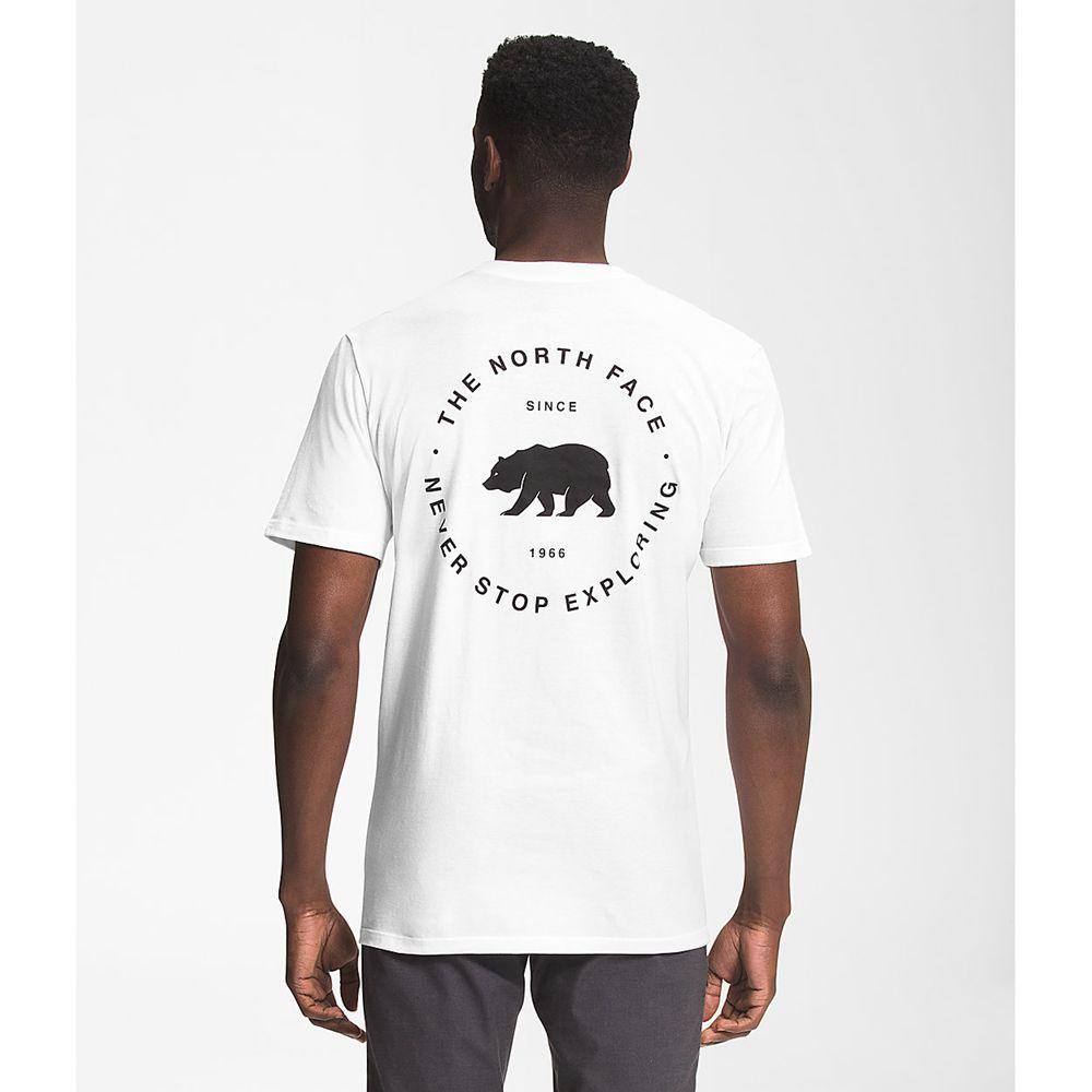 The North Face Κοντό Μανίκι Bear Nse Ανδρικα T Shirt - Ασπρα (CEDI36981)